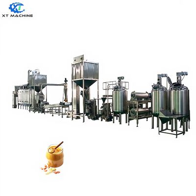 Harga yang bagus Jalur produksi mentega kacang multi-rumus yang sepenuhnya tertutup dengan konstruksi baja tahan karat SUS 304 on line