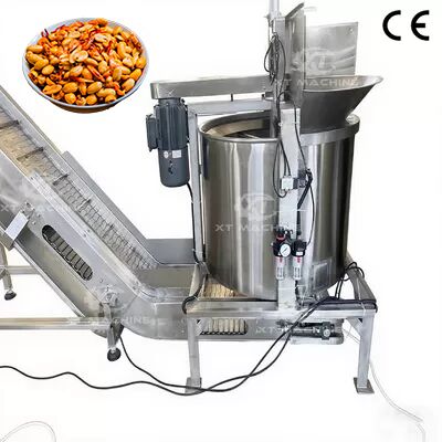 Harga yang bagus Mesin Penggoreng Kacang Tanah Baja Tahan Karat 304 dengan Kontrol Suhu Cerdas dan Kapasitas 300kg/jam on line