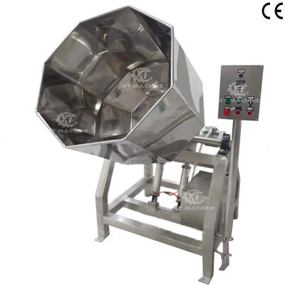 Harga yang bagus SS304 Stainless Steel Octagonal Snack Seasoning Machine dengan kapasitas 500kg/jam Mesin Aroma Makanan untuk pencampuran otomatis on line