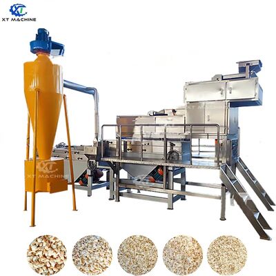 Harga yang bagus Industri 500kg/jam 7.5kw Daya 2-Tahap Pemotong Kacang / Almond / Cashew mesin penghancur untuk pengolahan kacang on line