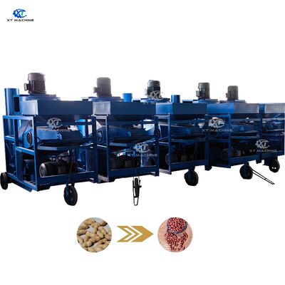 Harga yang bagus Mesin Penghapus Kerang Kacang Profesional 5000kg/jam dengan Tingkat Pengelupasan 99% 380V 50Hz 3 Fase Power on line
