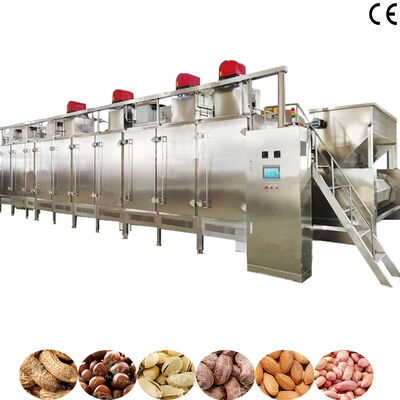 Oven Pemanggang Industri SS304 Food Grade 1000kg/jam dengan Pemanasan Gas dan Listrik untuk Mesin Pemanggang Kacang Berkelanjutan