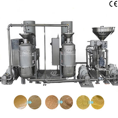 Penggiling Kacang Tanah Kecepatan Tinggi dan Mesin Penggiling Selai Kacang dengan Kehalusan 200-300 Mesh untuk Pabrik Pengolahan Kacang