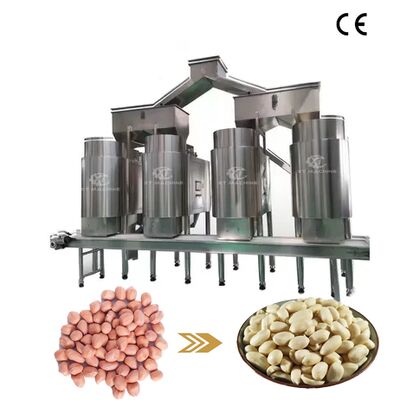 Kapasitas besar 1000-1200kg/jam 304SUS Mesin pemutih kacang / kacang hazel / pistachio dengan tingkat pemutih 98%