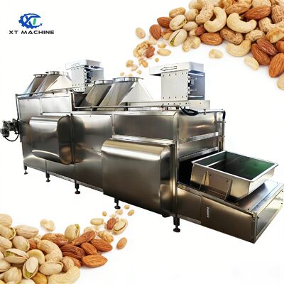 Harga yang bagus 1800 kg/jam Kapasitas 304 Baja tahan karat Mesin pendingin kacang dengan tegangan 220V/380V untuk pengolahan kacang on line
