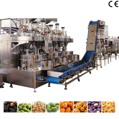 Harga yang bagus Teknologi Baru Peralatan Pengolahan Kacang Panas Lapisan Otomatis untuk Pabrik Pengolahan Kacang on line