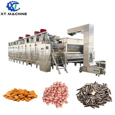 Harga yang bagus Pemanggang Kacang Stainless Steel SUS304 Berkelanjutan dengan Kontrol PLC dan Kapasitas 3000kg/jam untuk Penggunaan Industri on line