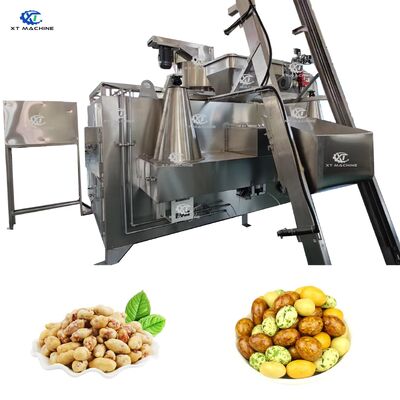 Harga yang bagus 304 Stainless Steel Gas/Oil Fire Swing Roaster Machine dengan Kapasitas 50 kg/jam untuk Kacang Lapis on line