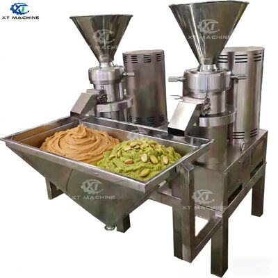 Harga yang bagus SUS304 Mesin penggilingan mentega kacang untuk kacang mete/mond/pasta pistachio/jam on line