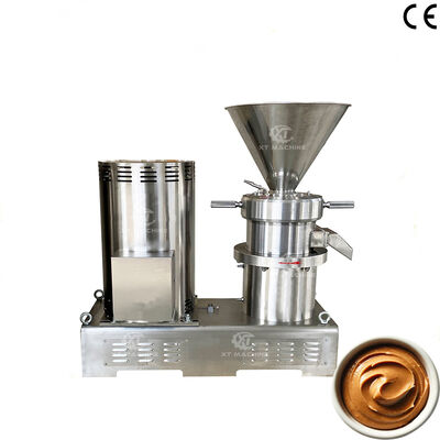 Harga yang bagus Full Automatic Peanut Butter Colloid Mill Sesame Grinder SS304 Mesin pembuatan mentega kacang stainless steel on line