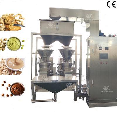Harga yang bagus Otomatis 1000kg/jam-2000kg/jam Mesin Penggilingan Mentega Kacang Kacang Almond Grinder untuk membuat Mentega Kacang on line