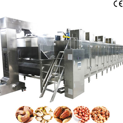 Mesin Panggang Kacang Berkelanjutan dengan Bahan SS304 dengan suhu yang dapat disesuaikan dan Kapasitas 1000kg/jam