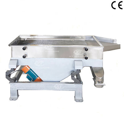 Harga yang bagus Kelas Pangan 304 Baja tahan karat Lapisan Ganda Linier Vibrating Screen Baru untuk Pabrik Pengolahan Pangan on line