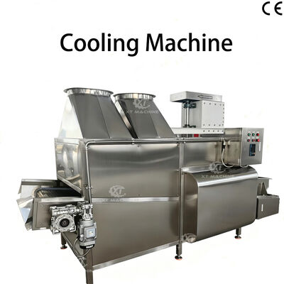 Harga yang bagus 500-1500Kg/h Mesin pendingin kacang almond goreng Mesin pendingin komersial dengan pemanas listrik on line