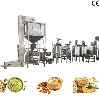 Harga yang bagus Fungsi Penguras Gas Lini Produksi Mentega Kacang Krispy/Mentega Kacang Khas Dengan Kapasitas 1000-1200kg/jam Pabrik Pengolahan Mentega Kacang on line