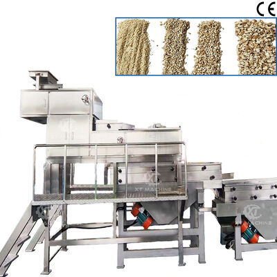 Harga yang bagus Mesin Pencacah Kacang Empat Tahap 500kg/jam-1000kg/jam Stainless Steel 304 untuk Pengolahan Kacang on line