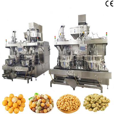 Harga yang bagus Mesin Pembuat Snack Kacang Berlapis Adonan Akurasi Tinggi 500-1000kg/jam Dengan Sistem Kontrol PLC dan Material SUS304 on line