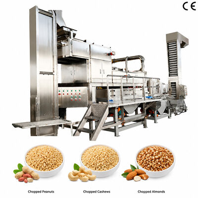 Harga yang bagus 500kg/jam Mesin Penghancur Kacang / Kacang Kaseh Mesin pemotong almond untuk pemotong kacang yang efisien on line