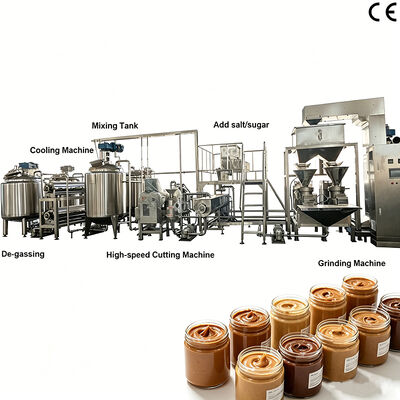 Harga yang bagus 500kg/h-2000kg/h Pita Kacang Kacang / Pita Pistachio Produksi Line dengan SS304 Bahan Peralatan Pengolahan Pita Kacang on line