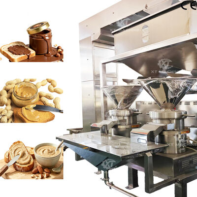 Harga yang bagus Molino koloidal SUS304 otomatis 500-1000kg/jam untuk mantequilla de cacahuete, mantequilla de almendra, dan pasta de sésamo on line