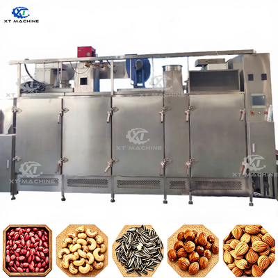Harga yang bagus Mesin Panggang Berkelanjutan Profesional Kacang / Kacang / Biji / Kacang / Almond dengan 304 stainless steel untuk 3000kg / h on line