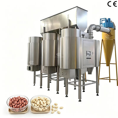 Harga yang bagus Mesin Blanching Kacang Hazelnut Pneumatic Air Peeler dengan Stainless Steel 304 Food Grade on line
