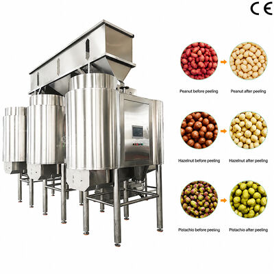 Mesin Pengelupasan Kacang Hazel Grade Industri Mesin Pengelupasan Kacang Air yang dapat disesuaikan dengan Sertifikasi CE