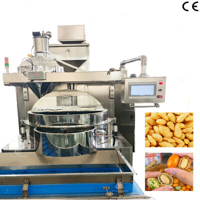 Harga yang bagus High Speed Coated Peanut Burger Making Machines Tepung Coated Nut Snacks Making Machine Dengan Sistem Kontrol PLC on line