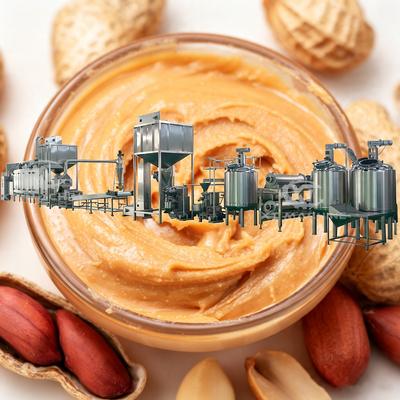 Harga yang bagus Premium Full-Automatic Peanut Butter Production Line, One-Stop Nut Paste Solution De-stoner, Panggang, Blanching, Sorting, Grinding, Mixing, Degassing & Cooling Peralatan Pengolahan Terintegrasi on line