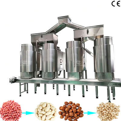 Harga yang bagus Mesin Pengupas Kulit Kacang Tanah Kapasitas Besar Komersial Mesin Pengupas Hazelnut Pistachio untuk Pengolahan Kacang on line
