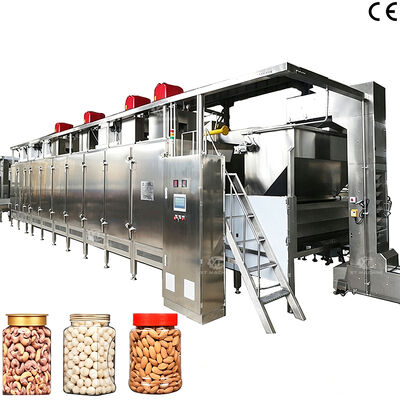 Harga yang bagus Mesin Panggang Kacang Jepang Berkualitas Tinggi Mesin Panggang Kacang Otomatis dengan 500kg/jam-2000kg/jam untuk Pengolahan Makanan On line