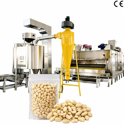 Harga yang bagus Mesin otomatis pemutih kacang tanah tostado 500-2000kg/h, peladora de fünduk y pistacho untuk jalur produksi buah kering pemutih on line