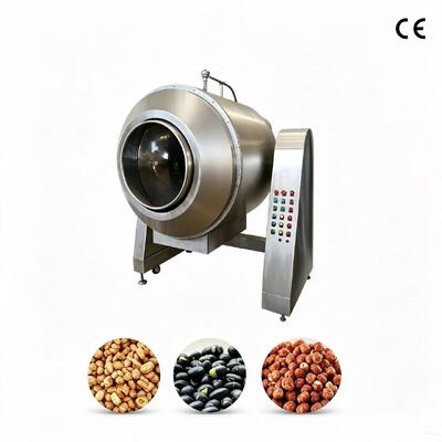 Jual Hot Commercial 70kg / Batch Mesin Lapisan Gula Roaster Roller Otomatis Dengan Kontrol Suhu
