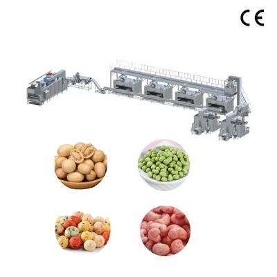 Harga yang bagus Lini Produksi Penggorengan Kacang Otomatis Penuh Berlapis OEM Pabrik Mesin Pengolahan Kacang Mete Almond on line