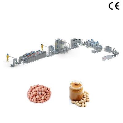 Industrial Grade Peanut Butter Production Line 200-5000kg/h Fully Automatic Nut Grinding Line